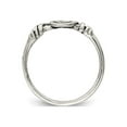 thumbnail image 3 of Gem & Harmony Ladies Antiqued Swirl Ring in Sterling Silver for Women, 3 of 5