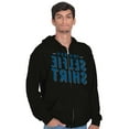 thumbnail image 5 of My Selfie Funny Mirror Image Nerd Gym Zip Up Hoodie Men's Women's Brisco Brands S, 5 of 5