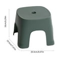 thumbnail image 4 of Xuniizn Small Step Stool, Plastic Foot Stool - Lightweight Small Stool for Bathroom, Living Room, Shoe Changing & Extra Seating, Sturdy Footstool for Kids and Adults, Thickened, Green, 4 of 9