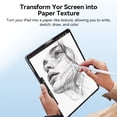 thumbnail image 4 of Protescreen Removable Paper-Feel Screen Protector for iPad Pro 12.9 (2022/2021/2020/2018, 3rd–6th Gen), Nano Adhesion Reusable Paper Texture Matte Film, Anti-Glare & Anti-Blue Light, 4 of 8