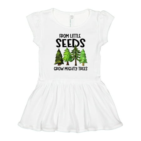 

Inktastic From Little Seeds Grow Mighty Trees Gift Toddler Girl Dress