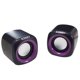 thumbnail image 1 of Ezeey 2Pcs A1 Mini Altavoz de escritorio Multimedia Audio portátil Subwoofer USB Altavoz compacto estéreo Jack de 3,5 mm Eigraketly DZ5199-05B, 1 of 2