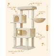 thumbnail image 2 of Cat Tree Cat Tower for Indoor Cats .=CM Suitable for Kittens with Luxurious Cat Condo with Adjustable Baskets and Luxurious Perch Light MSSW, 2 of 9