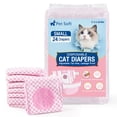 thumbnail image 1 of Pañales desechables para gatos, blandos, para gatos hembras y machos, 24 unidades, 1 of 8