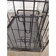 thumbnail image 4 of Jaula de metal plegable para perros, Jaulas para perros Jaula pequeña para mascotas de peluche, Jaula plegable para perros, Puerta única, Negro, 4 of 5