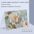 thumbnail image 3 of Yayeee Toggle Light Switch Wall Plate 2-Gang 4.56"x4.48" Decorative Outlet Cover, Whimsical Rose, 3 of 7