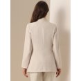 thumbnail image 3 of DARING DIVA Women's Work Blazers V Neck Outfits Jackets Blazer S Apricot, 3 of 5
