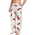 thumbnail image 2 of Balery Chili print Men's Pajama Pants,Ultra Lightweight Pjs,Lounge Pant-Large, 2 of 9