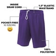 thumbnail image 4 of Steven Universe Amethyst Star Mens Lined Mesh Shorts, Purple, Small, 4 of 6