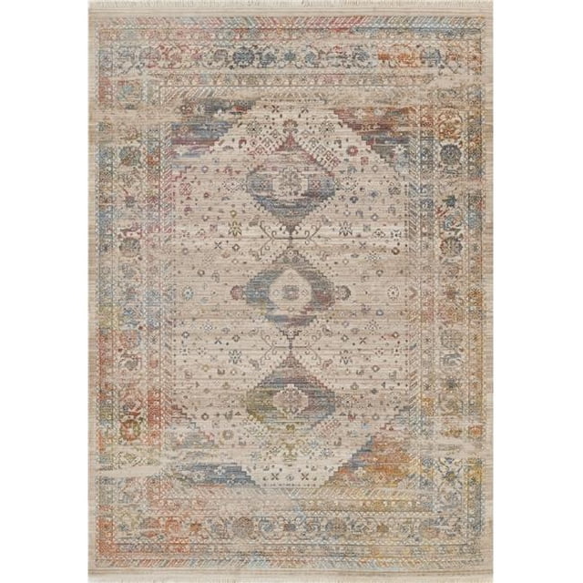 Momeni IZMIRIZ-04MTI3050 3 x 5 ft. Izmir Machine Made Traditional Rectangle Area Rug, Multi Color