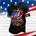 thumbnail image 2 of America 250 Shirt USA Independence Day Graphic Short Sleeve Tee For Patriotic Festive T Shirt With Red White Navy Artwork Comfortable Casual Top For Men, 2 of 3