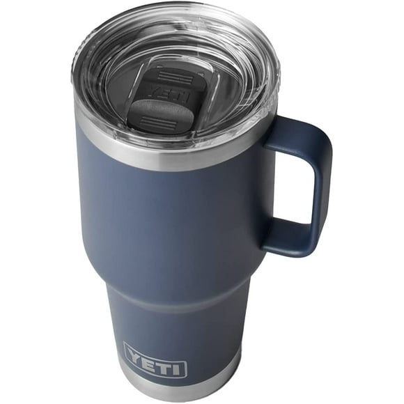 Rambler 30 oz Travel Mug, Stainless Steel, Vacuum Insulated with Stronghold Lid, Navy