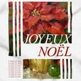 thumbnail image 2 of Poinsettia Christmas Joyeux Noel Graphic T Shirt Men or Women Brisco Brands S, 2 of 6