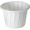 Solo Souffle Cup White Paper Disposable .75 oz., 10 Sleeves of 250