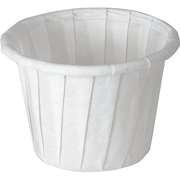 Solo Souffle Cup White Paper Disposable .75 oz., 6 Sleeves of 250