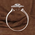 thumbnail image 2 of Fashion Luxury Crystal Ring for Women AAA White CZ Silver color Rings Trend Female Jewerly Birthday gift, 2 of 3