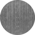 thumbnail image 1 of Ahgly Company Indoor Round Abstract Gray Contemporary Area Rugs, 3' Round, 1 of 1