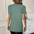 thumbnail image 4 of Posijego Tunique en Tricot pour Femmes Hauts Amples à Col Rond Manches Courtes Pull Léger, 4 of 7