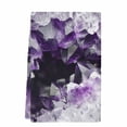 thumbnail image 2 of Purple Black Geometric Kitchen Towels Set of 1, Modern Abstract Crystals Artwork Absorbent Dish Towels for Kitchen, Microfiber Hand Towel, Quick Drying Tea Towel for Cleaning Decorative Dishcloths, 2 of 7