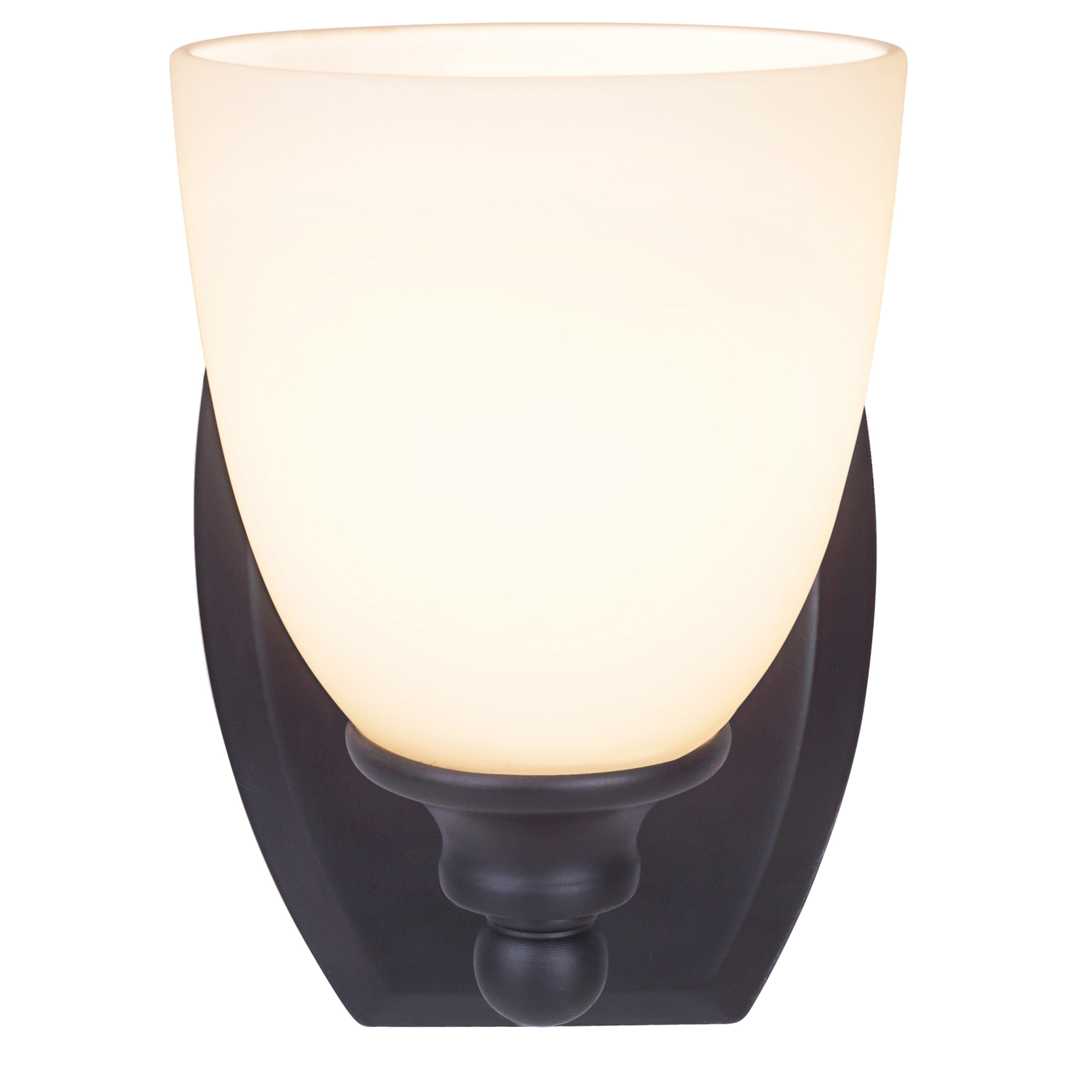 Aspen Creative 62210, One-Light Metal Bathroom Vanity Wall Light Fixture, 5-1/2" Wide, Transitional Design in Oil Rubbed Bronze