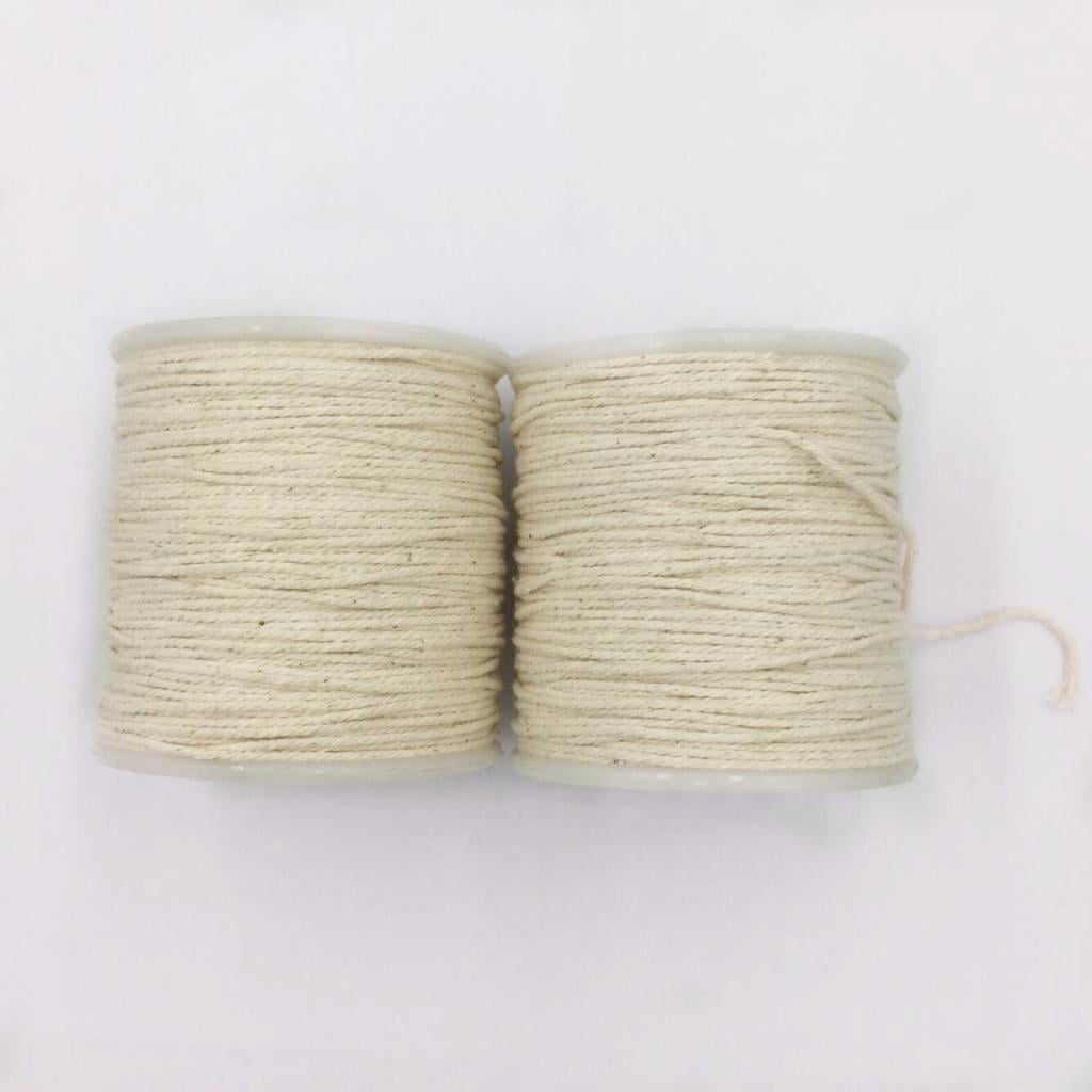 Milageto 4-20pack 100 Meters 1mm Rustic Cotton Rope Braided Twisted Cord Twine Craft 4 Pcs