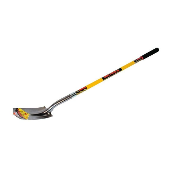 Structron S700 SpringFlex 89184 Trenching Shovel, 4 in W Blade, 14 ga Gauge, Steel Blade, Fiberglass Handle, Long Handle