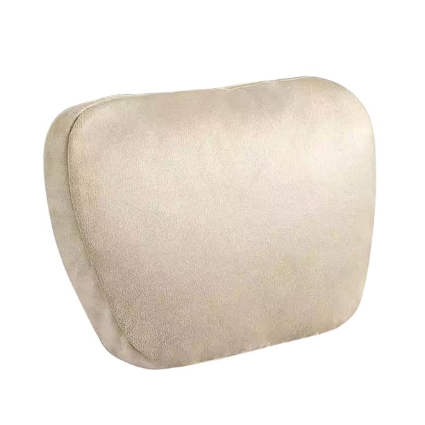 Almohada para el cuello del coche Reposacabezas del coche Accesorios cómodos para conducir Gamuza Fácil Beige