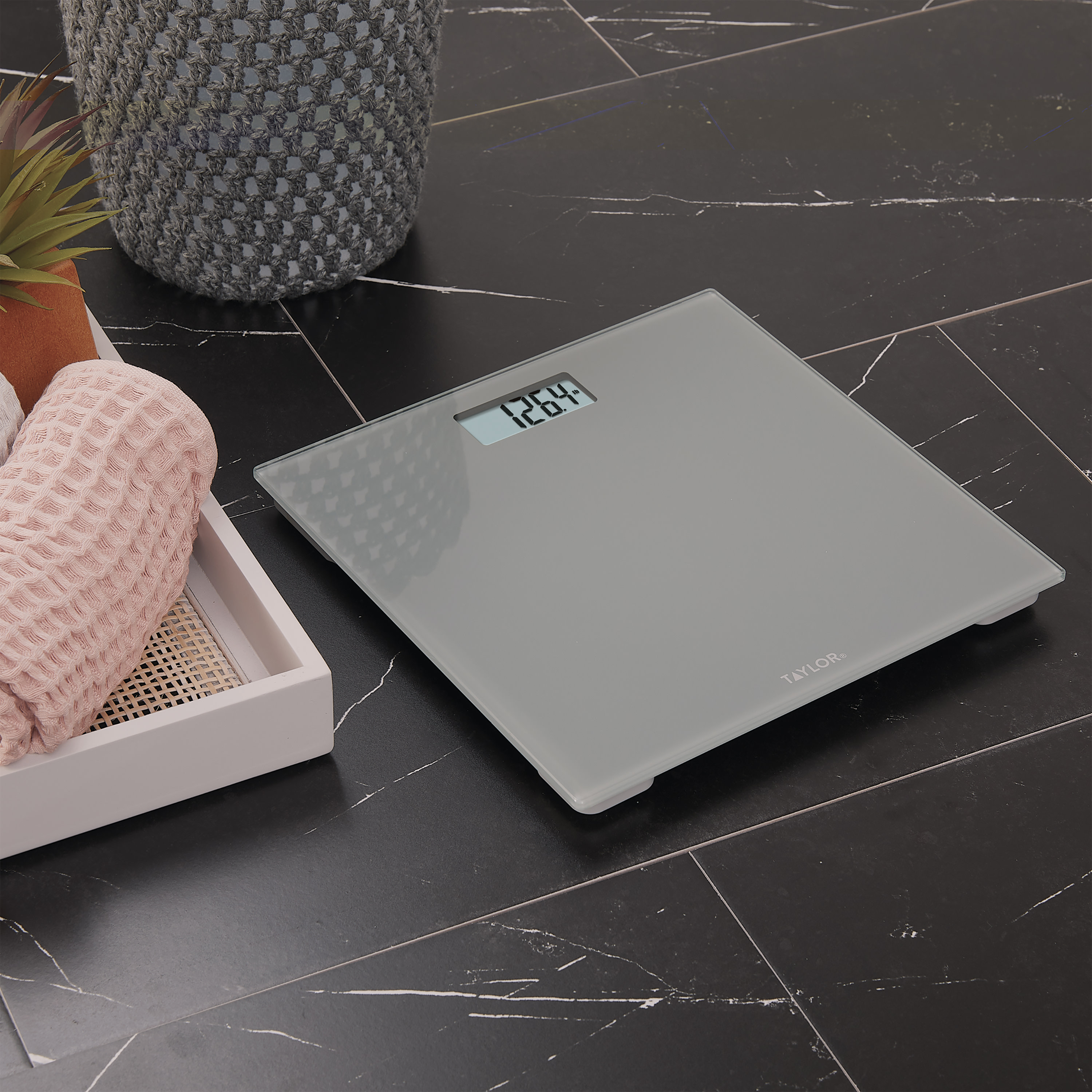 Taylor Precision Digital Glass Bathroom Scale 350 Lb photo 5