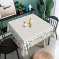 thumbnail image 3 of Vintage White Floral Border Square Tablecloth 70 Inch,Country Style Table Cover For Kitchen Dining Picnic Indoor Outdoor Decor, 3 of 5