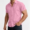 thumbnail image 4 of Maean S-3XL Men Big and Tall Shirts Short Sleeve Dressy Shirt Casual Business Button down Tee Tops, 4 of 7