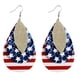 thumbnail image 1 of XWSHYW Pendientes Pendientes Del Día de La Independencia de Moda Pendientes de Mujer Accesorios Regalos, 1 of 3
