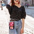 thumbnail image 5 of Secure Travel Neck Wallet Passport Holder Adjustable Strap For Men & Women 6*7.5in Colorful Daisies, 5 of 6