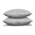 thumbnail image 3 of Pack of 2 Solid Faux Suede Soft Decorative Retangular Lumbar Pillow Covers for Sofa Living Room and Bedroom (12 x 18, Grey), 3 of 4