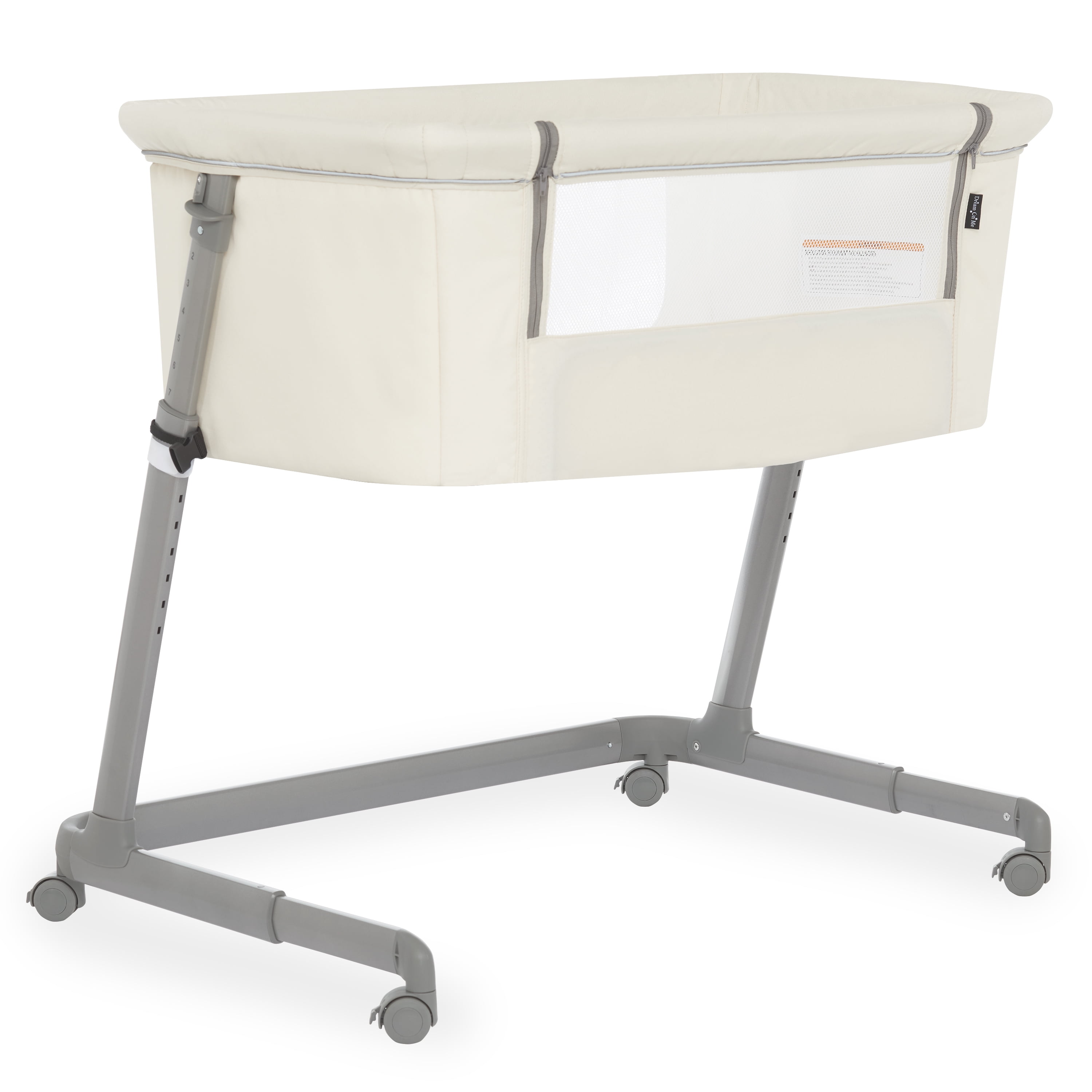 Dream On Me Seashell Bassinet & Bedside in Rose, Lightweight Easy Folding and Height Adjustable Baby Bassinet, Mattress Pad Included, JPMA Certified - Walmart.com