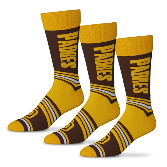 Unisex Starter Brown San Diego Padres Rally Cry 3-Pack Socks Set