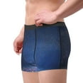 thumbnail image 3 of Kdxio Men's Boxer Briefs with Retro Blue Glitter Print - Comfortable and Breathable Underwear for Everyday Wear, 3 of 7