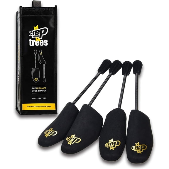 Shoe Shaper Trees (2 Pairs) Prevents Creases & Maintains Sneaker Shape | Fits US 6-13 (Black)