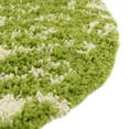 thumbnail image 5 of Unique Loom Moroccan Trellis Shag Collection Area Rug - Meknes (10' Round Green/Ivory), 5 of 6