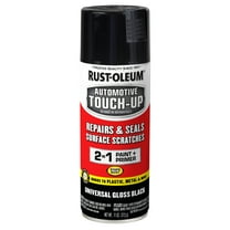 6 Pack, Black, Rust-Oleum Automotive Gloss Touch Up Paint and Primer in One Spray Paint-292320, 11 oz