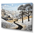 thumbnail image 2 of Designart "Monochrome Harvest Winter Farm wall art II" Farm Canvas Print, 2 of 5
