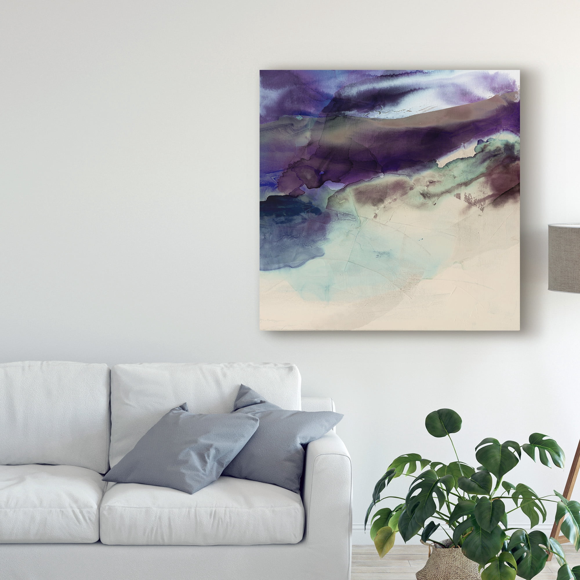 Trademark Fine Art 'Purple Wunderlust II' Canvas Art by Sisa Jasper