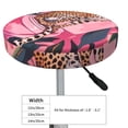 thumbnail image 4 of Bingfone Cheetah On Toilet Humor Art Padded Round Bar Stool Cover Cushion with Elastic Fabric Round Chair Seat - Cheetah On Toilet Humor Art, 4 of 7