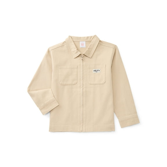 Wonder Nation Little Boys Cotton Twill Chore Jacket, Lightweight, Sizes 4-10