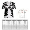thumbnail image 2 of Cow Print Rug Women's Short Sleeve Tops Casual Blouses T Shirt, 2 of 6