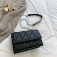 thumbnail image 2 of Bolso de mujer de gran capacidad, bolso de hombro sencillo de otoño, estilo occidental rómbico, cadena gruesa, bolso cruzado estilo coreano, 2 of 5