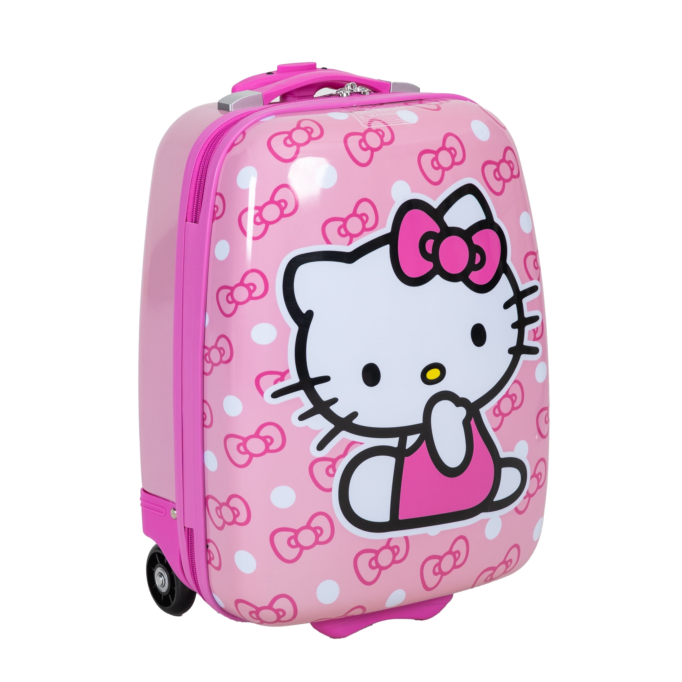 Sanrio Hello Kitty Kid's 16" Carry On Harside Luggage Spinner - Pink