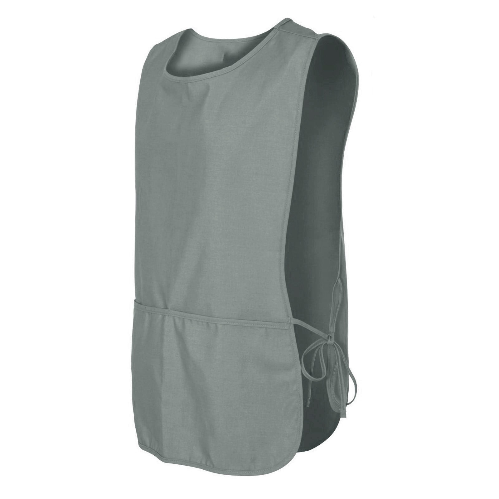 Ladies Tabard Work Smock Over The Head Apron Cooking Cleaning Sleeveless Wear 