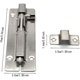 thumbnail image 2 of Cerradura de puerta de 2 uds, pestillo deslizante de 4 pulgadas, cerraduras de seguridad con perno de barril de acero inoxidable para puertas de inodoro y puertas de cobertizo Rojo Verde RV1016-0122596FYD, 2 of 3