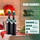 thumbnail image 2 of 10 conjuntos de bufandas de botellas de vino sombreros de navidad adornos de botella de vino decoraciones de vino, 2 of 6