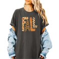 thumbnail image 3 of Fall Shirt for Women Leopard Floral Gingham Polka Dot Graphic Tee, Pepper Shirt, 2XL, 3 of 8